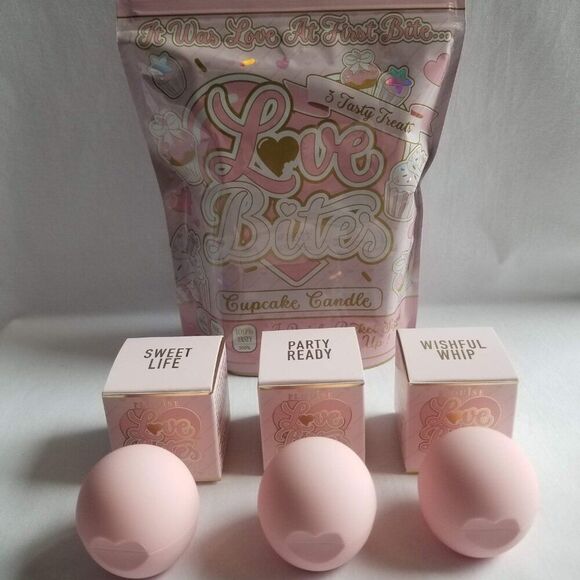 P.Louise - Love Bites Blush Set -  Cupcake Candle - Picture 1 of 13